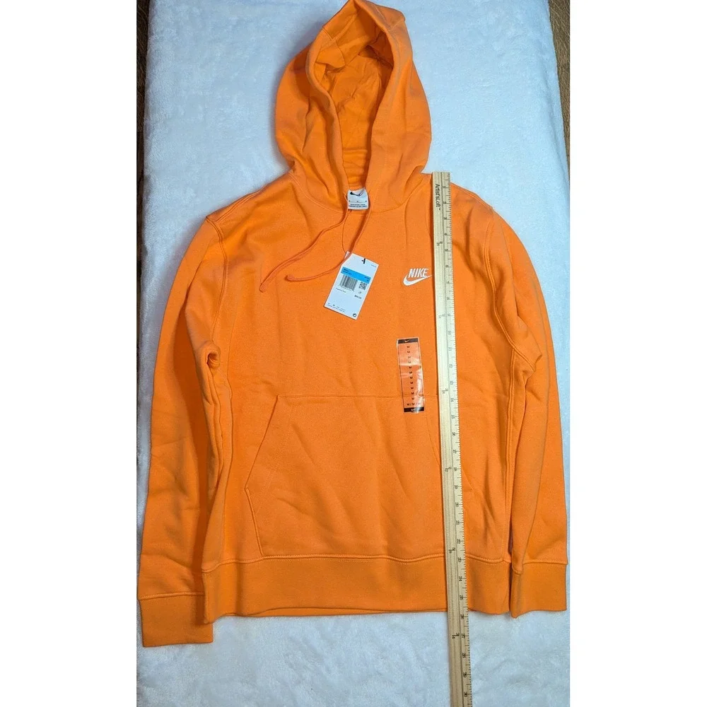 Nike‎ Mens Sportswear Club Fleece Hoodie Orange BV2654-885 Size M NWT